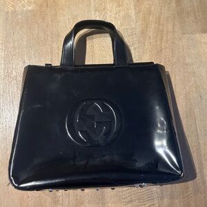 Gucci  Patent Leather Bag W/Matching Wallet
